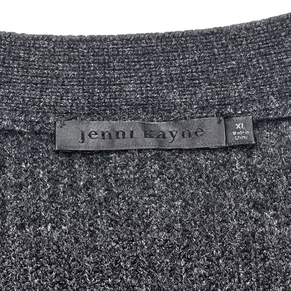Jenni Kayne Cashmere Cocoon Oversized Cardigan in Carbon Charcoal Grey Size XL - Picture 6 of 11